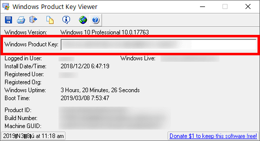 Windows10や11でプロダクトキーを確認する方法