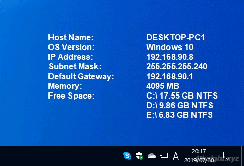 Windowsでデスクトップの背景にシステム情報を表示させるなら「BgInfo」