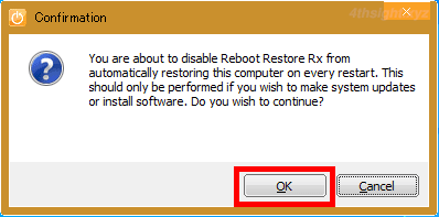Windows10を再起動するたびに元の状態に戻す「Reboot Restore Rx」