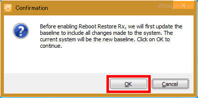 Windows10を再起動するたびに元の状態に戻す「Reboot Restore Rx」