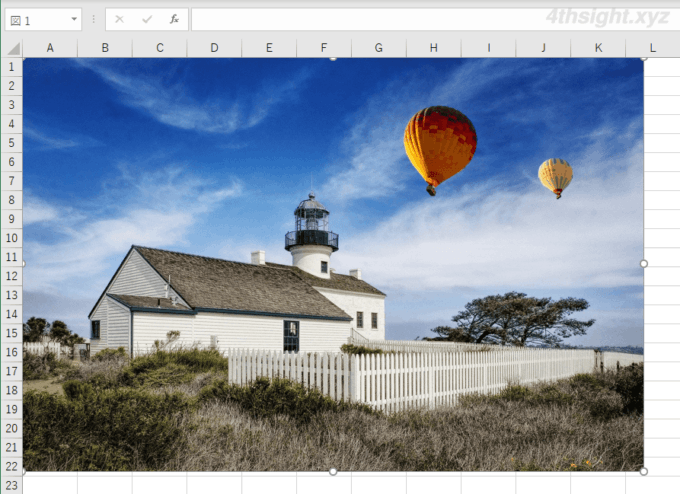 Excel（エクセル）でシートに挿入した画像の背景を削除（透明化）する方法