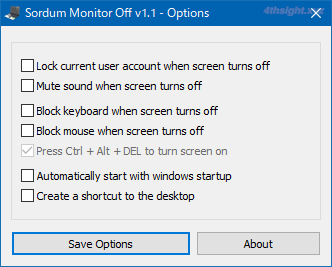 Windows10で任意のタイミングでディスプレイを消灯したいなら「Sordum Monitor Off」