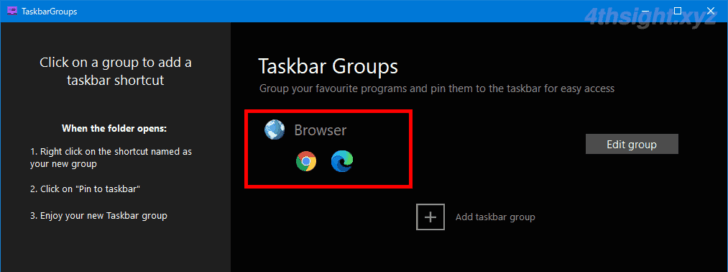 Windows 10でタスクバーのアイコンをグループ化したいなら「Taskbar Groups」