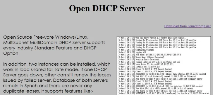Windows 10でDHCPサーバーを構築する方法（Open DHCP Server）
